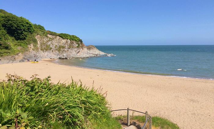 Aberporth Beach approximately 3 miles away